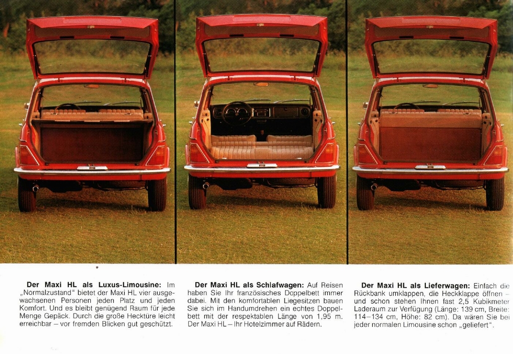 1976 Austin Maxi HL Brochure Page 1